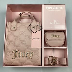 Juicy Couture Pink Crossbody Bag & Coin Purse Set Taking the Lead